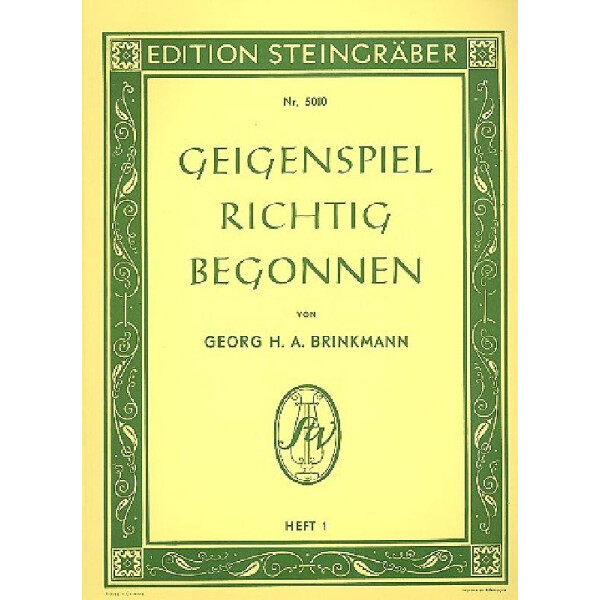 Geigenspiel richtig begonnen