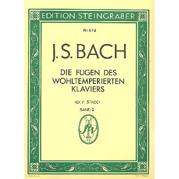 Die Fugen des wohltemperierten Klaviers Teil 2