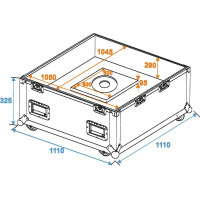 Roadinger Flightcase mirror ball 100cm