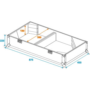 Roadinger Flightcase 2x PAS-212