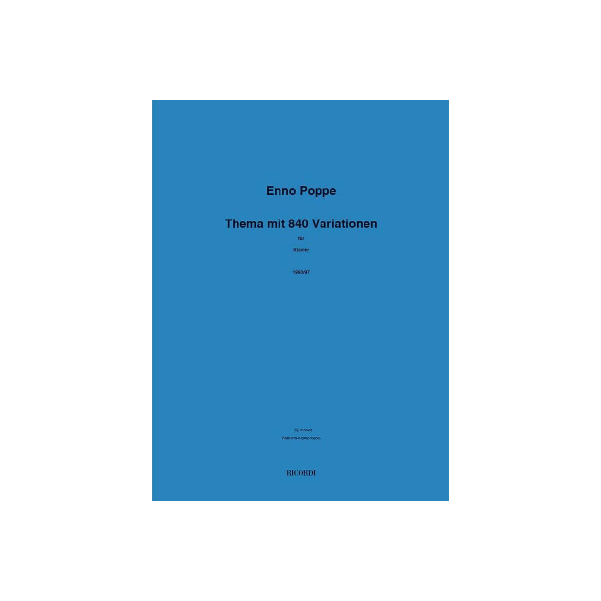 Thema mit 840 Variationen für Klavi box