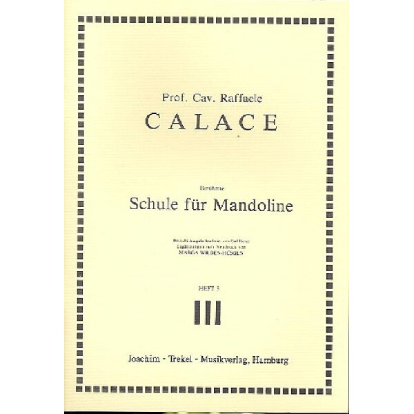 Berühmte Schule für Mandoline Band 3