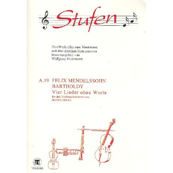 4 Lieder ohne Worte für 3 Violinen