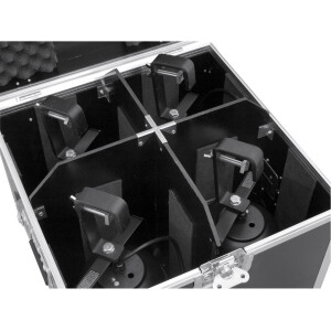 Roadinger Flightcase 4x PAR-56 Spot lang Haken