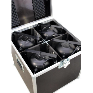 Roadinger Flightcase 4x PAR-64 Spot long