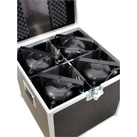 Roadinger Flightcase 4x PAR-64 Spot long