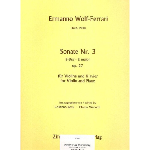 Sonate E-Dur Nr.3 op.27