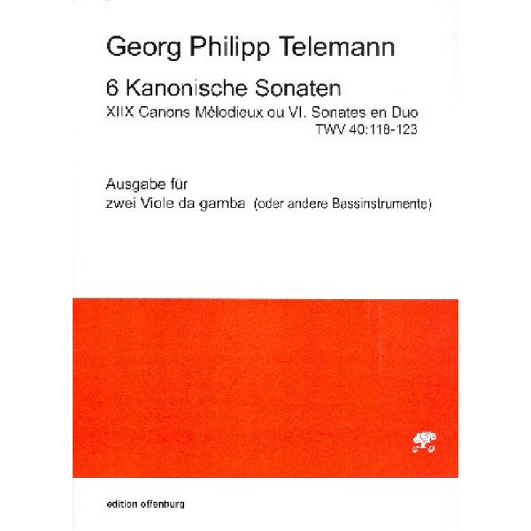 6 kanonische Sonaten TWV40:118-123