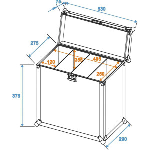 Roadinger Flightcase 4x SLS size M