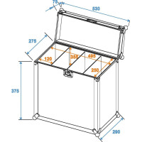 Roadinger Flightcase 4x SLS size M