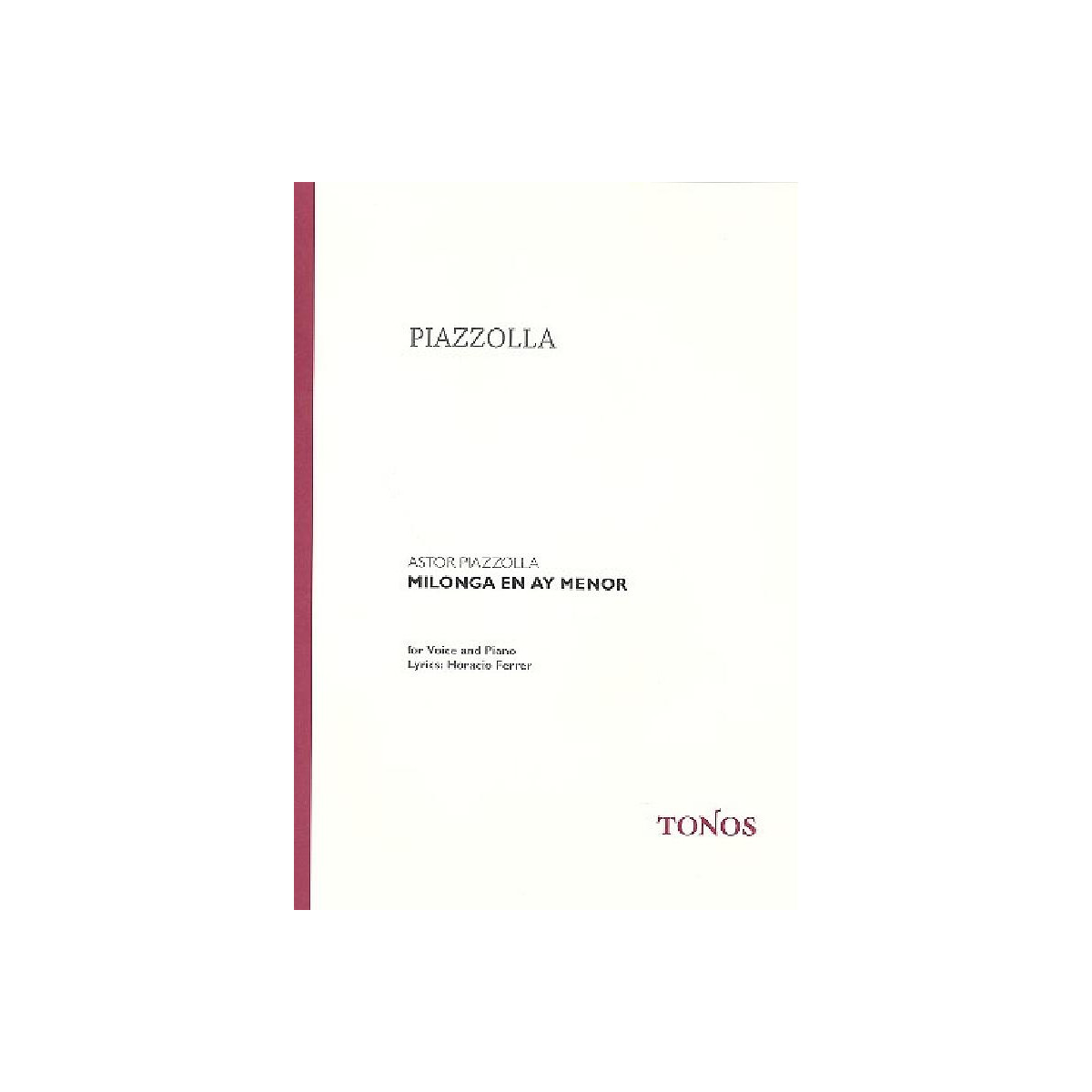 Milonga en ay menor für Klavier box