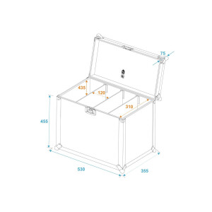 Roadinger Flightcase 4x SLS size L