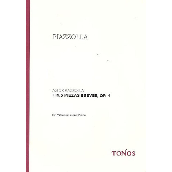 3 piezas breves op.4 para cello