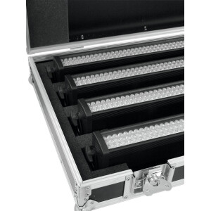 Roadinger Flightcase 4x LED BAR-252 RGB