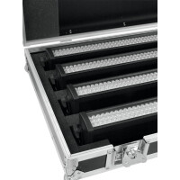 Roadinger Flightcase 4x LED BAR-252 RGB