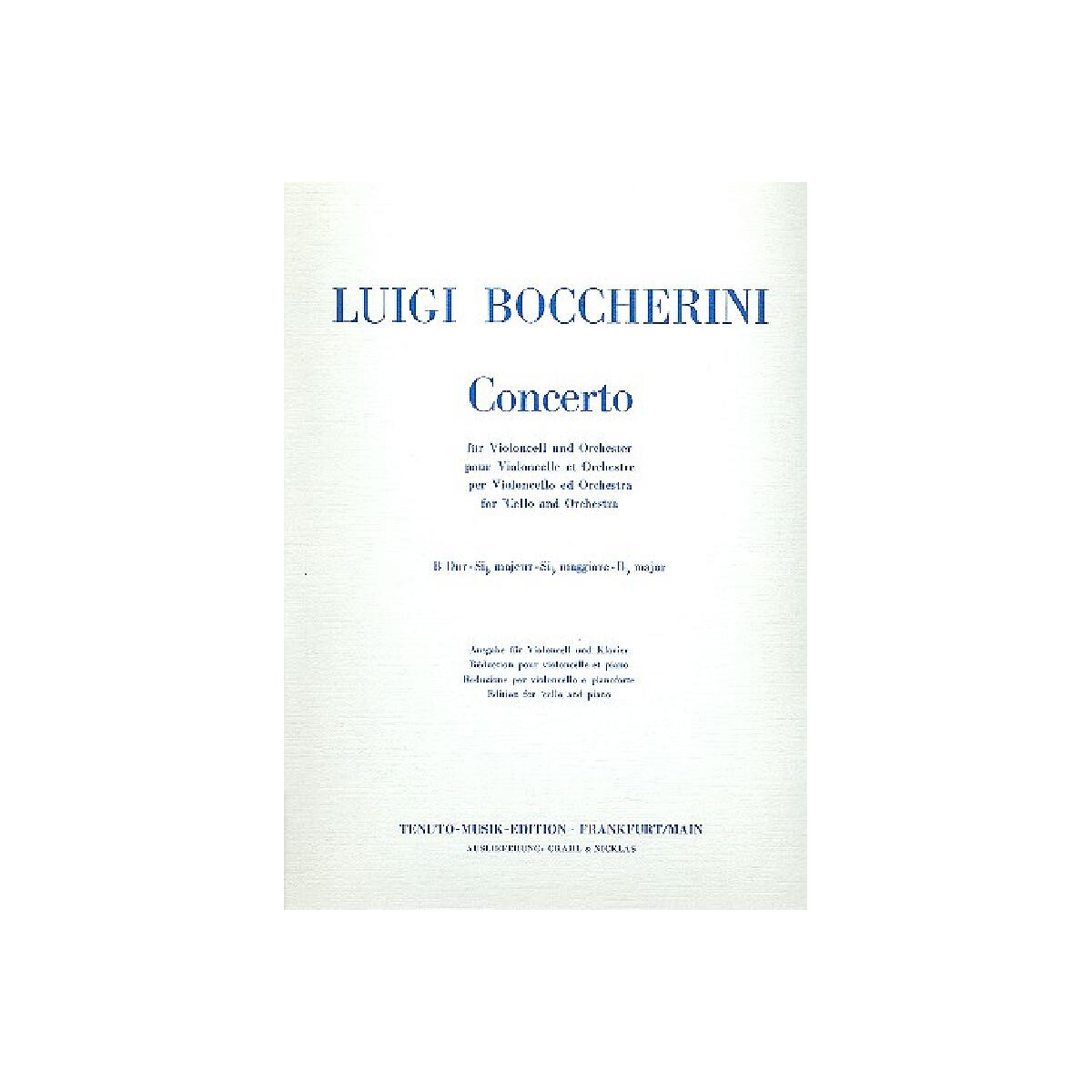 Konzert B-Dur für Violoncello