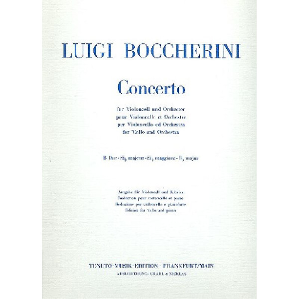 Konzert B-Dur für Violoncello