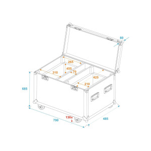 Roadinger Flightcase 2x TMH XB-280