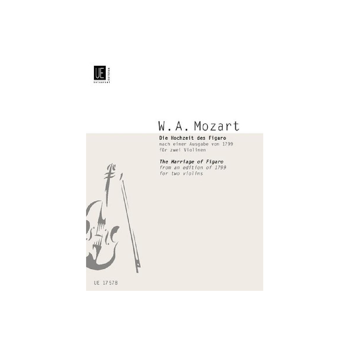 Die Hochzeit des Figaro nach einer Ausga box