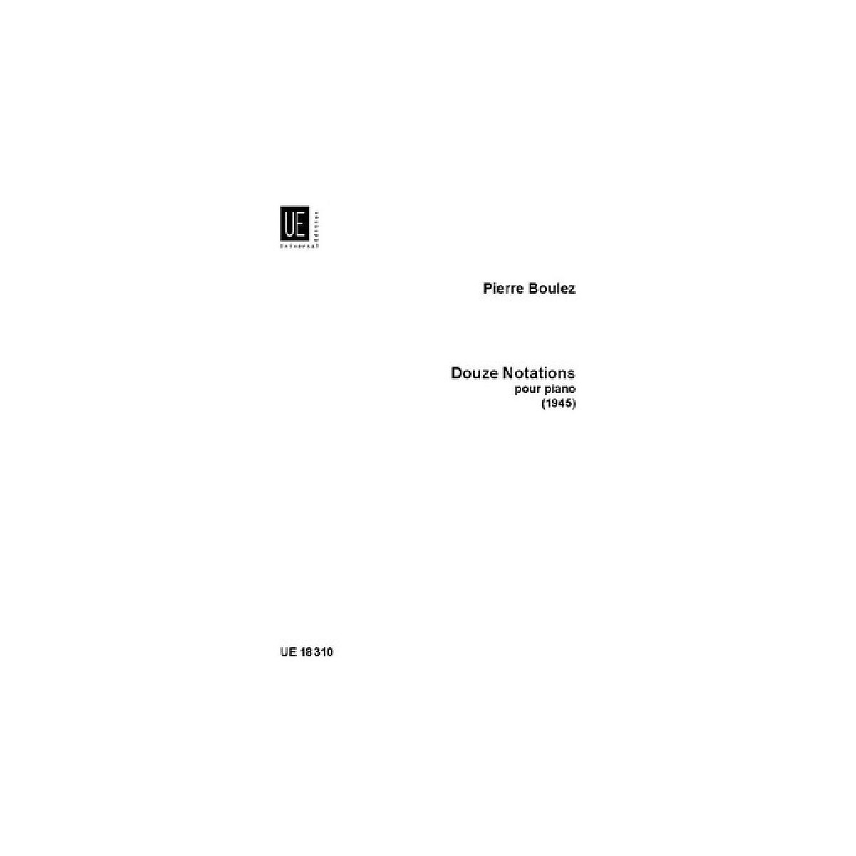 12 Notations pour piano solo box