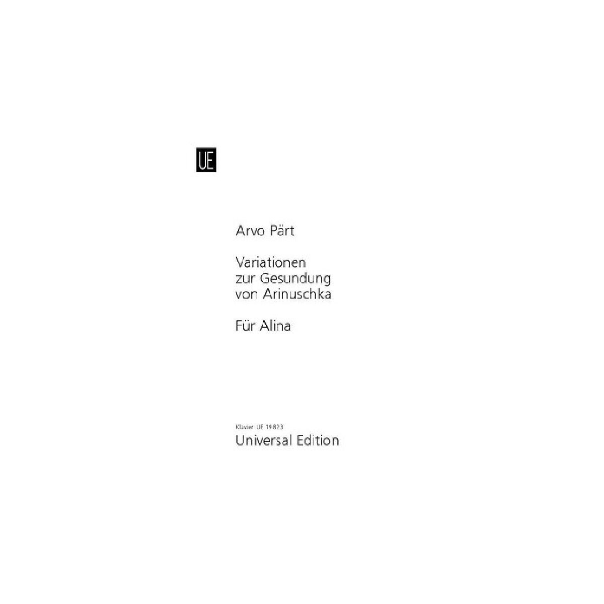 Variationen zur Gesundung von Arinuschka box