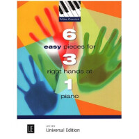 6 easy Pieces for 3 right Hands at 1 Piano
