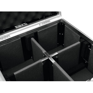Roadinger flight case 4x AKKU UP-4