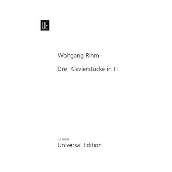 3 Klavierstücke in H