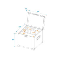 Roadinger Flightcase 2x EYE-7 RGBW Zoom