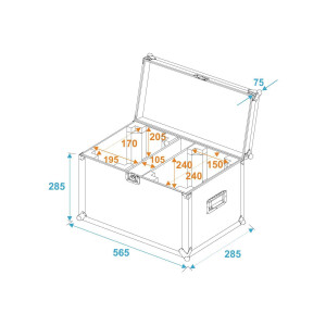 Roadinger Flightcase 2x TMH-14/FE-300