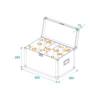 Roadinger Flightcase 2x TMH-14/FE-300