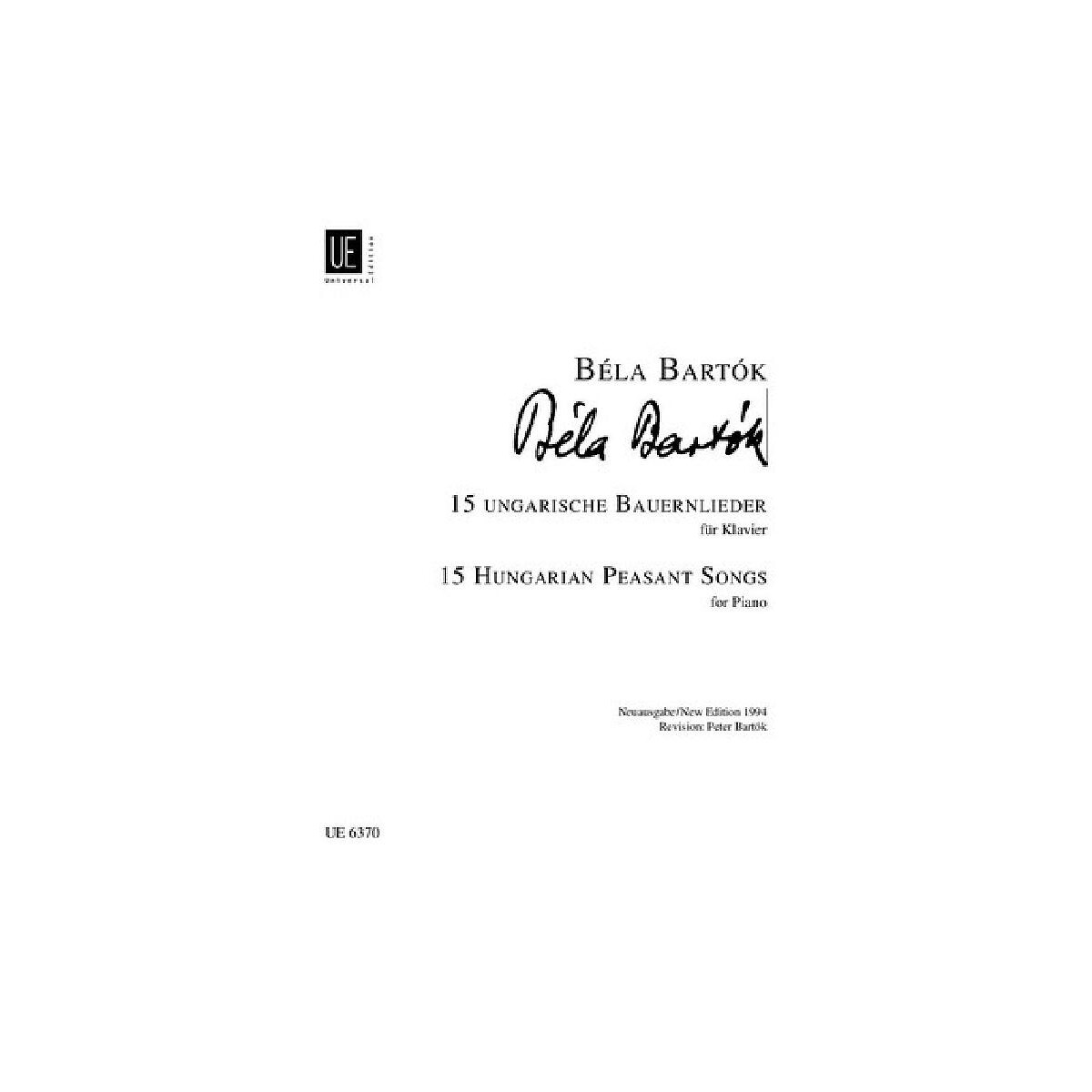 15 ungarische Bauernlieder box