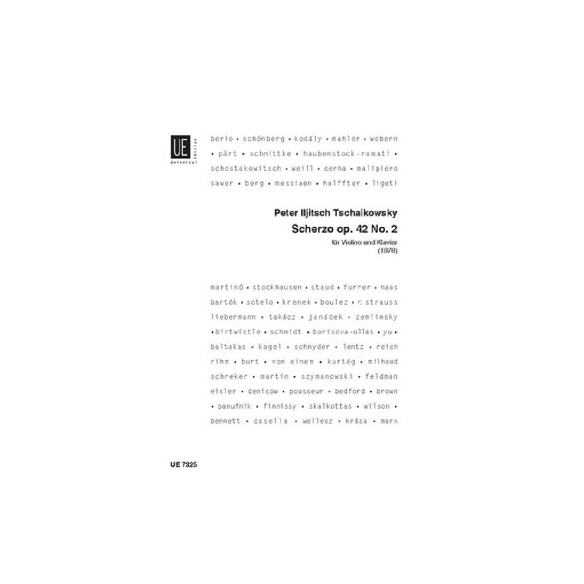 Scherzo op.42,2 für Violine und Kla box