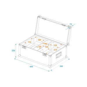 Roadinger Flightcase 2x THA-40 PC