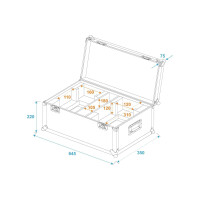 Roadinger Flightcase 2x THA-40 PC