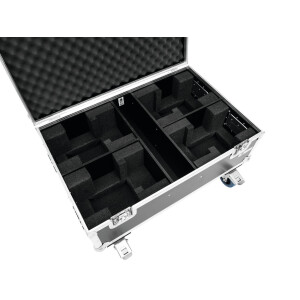Roadinger Flightcase 4x THA-40 PC with wheels