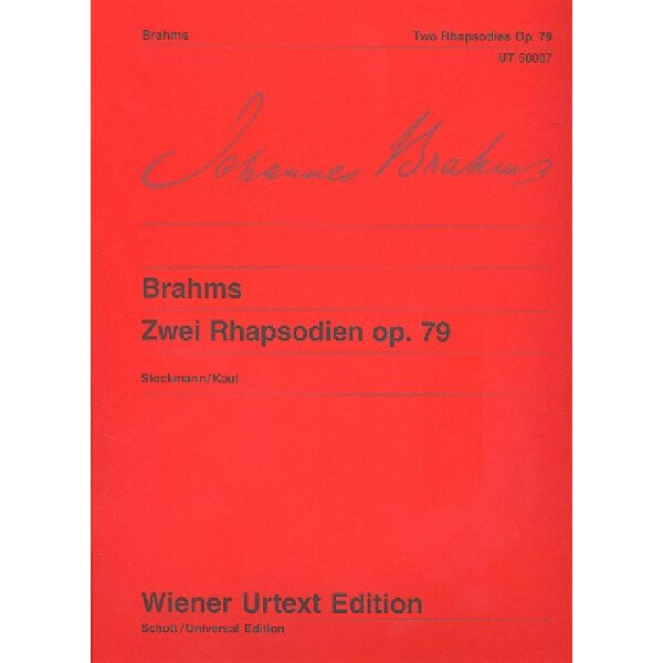2 Rhapsodien op.79 für Klavier