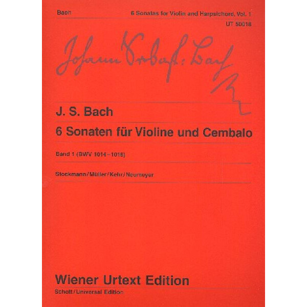 6 Sonaten Band 1 (Nr.1-3) BWV1014-1016