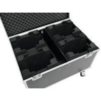 Roadinger Flightcase 4x TMH-X5 with wheels