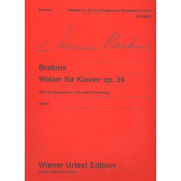 Walzer op.39 erleichterte Fassung