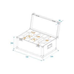 Roadinger Flightcase 2x LED TMH-X1 Moving-Head Beam