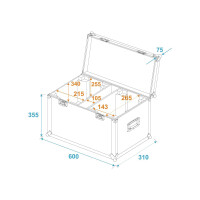 Roadinger Flightcase 2x LED MFX-3