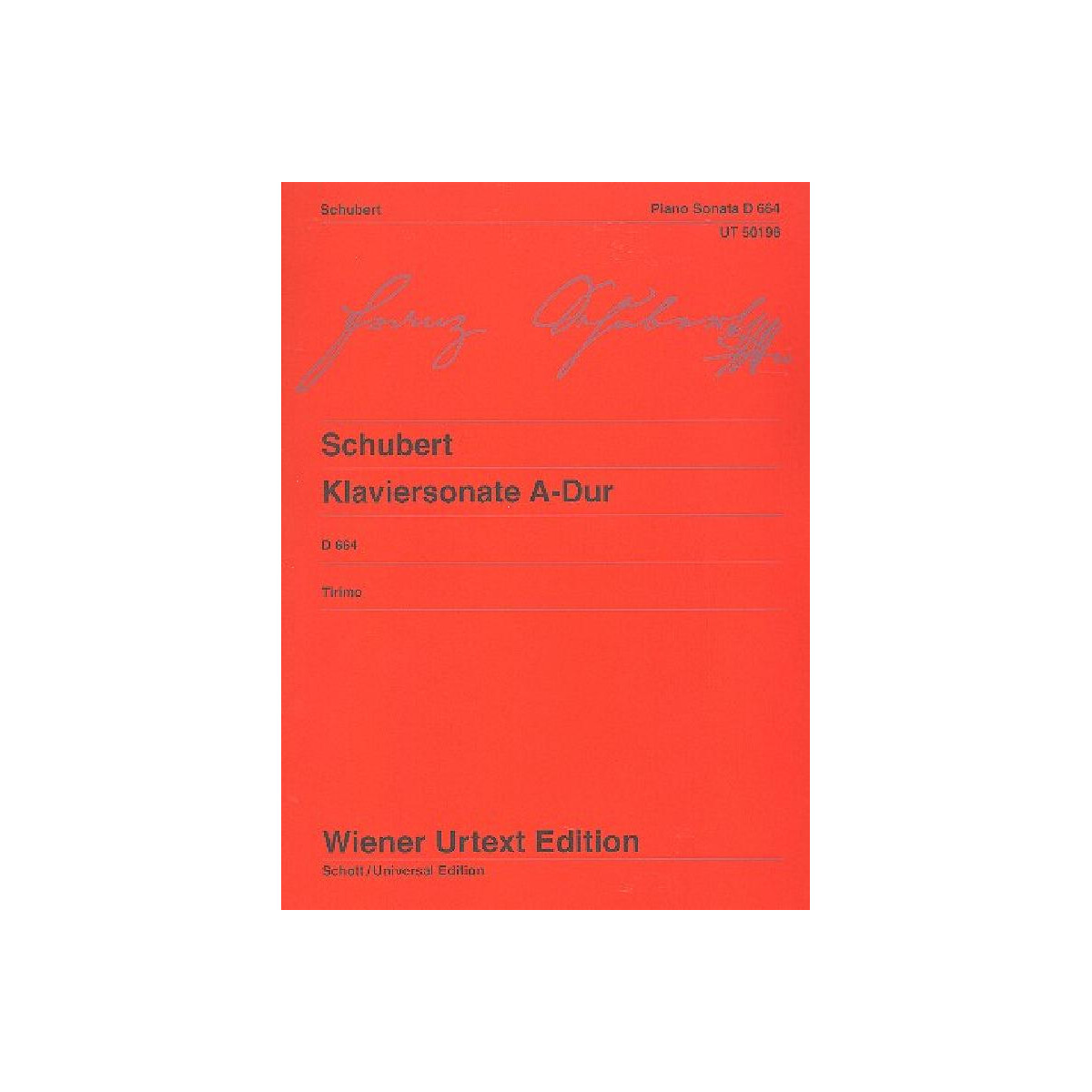 Sonate A-Dur D664 für Klavier box