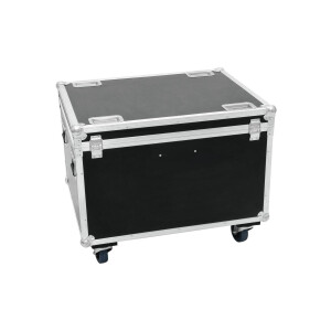 Roadinger Flightcase 4x LED THA-100F/THA-120PC with wheels