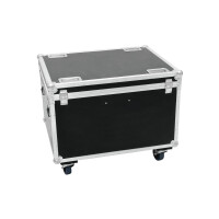 Roadinger Flightcase 4x LED THA-100F/THA-120PC with wheels