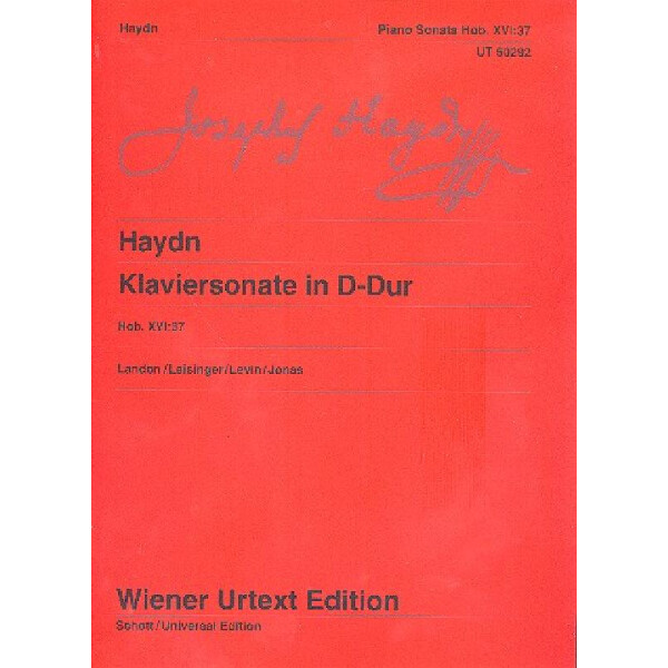 Sonate D-Dur Hob.XVI:37 für Klavier