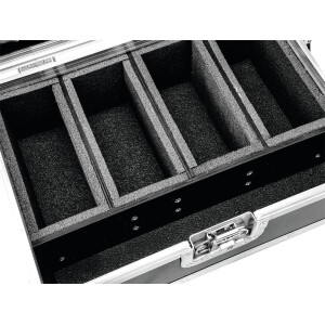 Roadinger Flightcase 4x AKKU Flat Light Serie