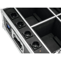 Roadinger Flightcase 4x AKKU UP-4 QuickDMX mit Ladefunktion