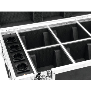 Roadinger Flightcase 4x AKKU TL-3 Trusslight QuickDMX with charging function