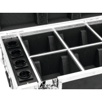 Roadinger Flightcase 4x AKKU TL-3 Trusslight QuickDMX with charging function